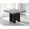 Steve Silver Camila Square Gray Marble Counter Height Table