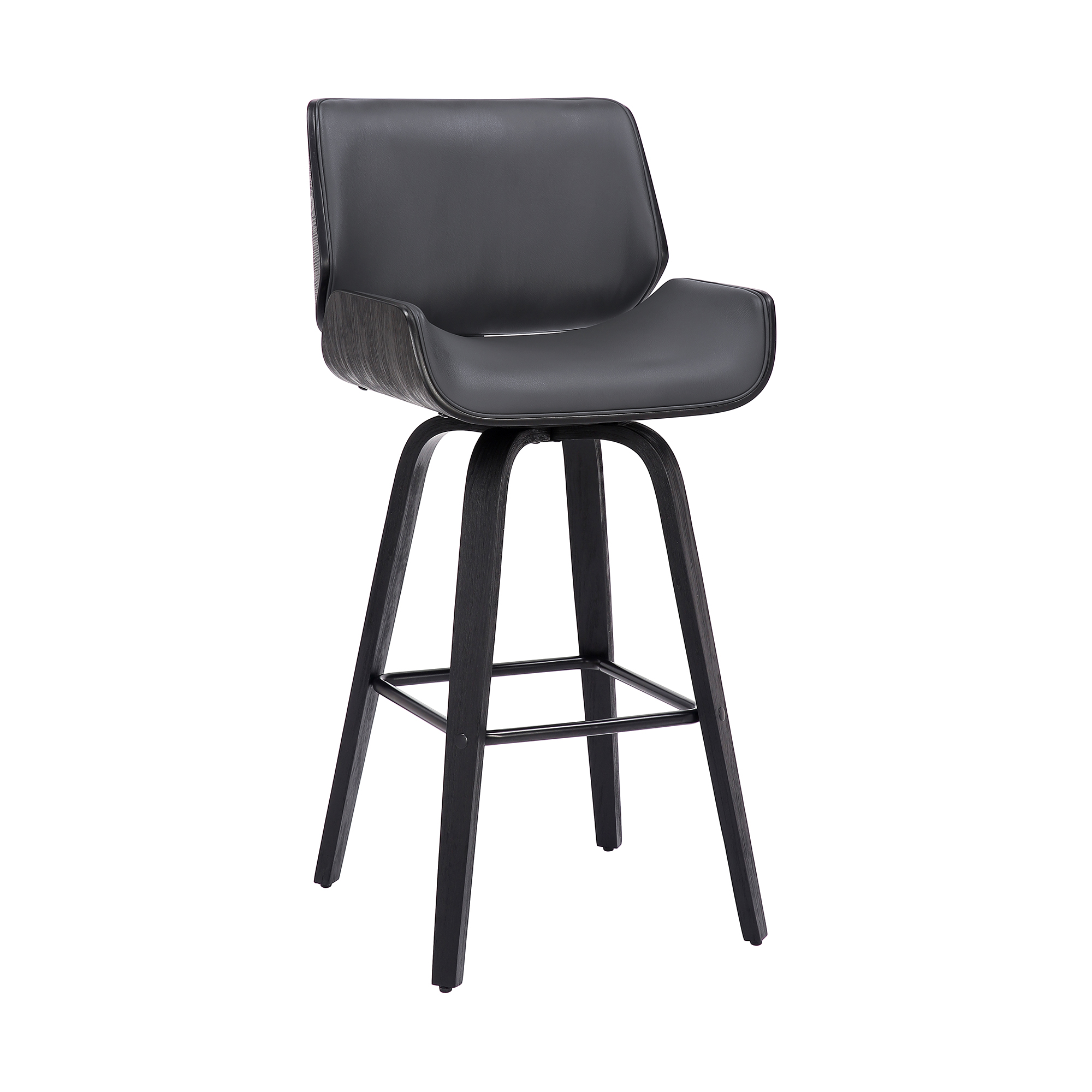 Armen Living Tyler Upholstered Swivel Counter Chair