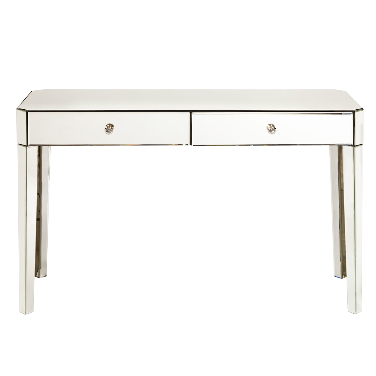 Accentrics Home Accents Mirrored Two Drawer Desk