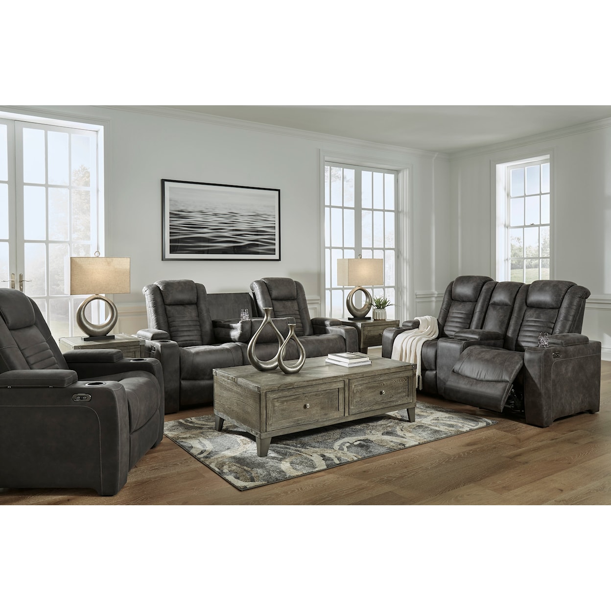 Signature Design by Ashley Soundcheck Power Reclining Sofa