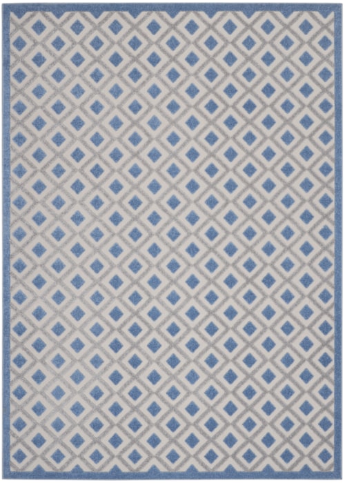 9'6" x 13' Blue/Grey Rectangle Rug