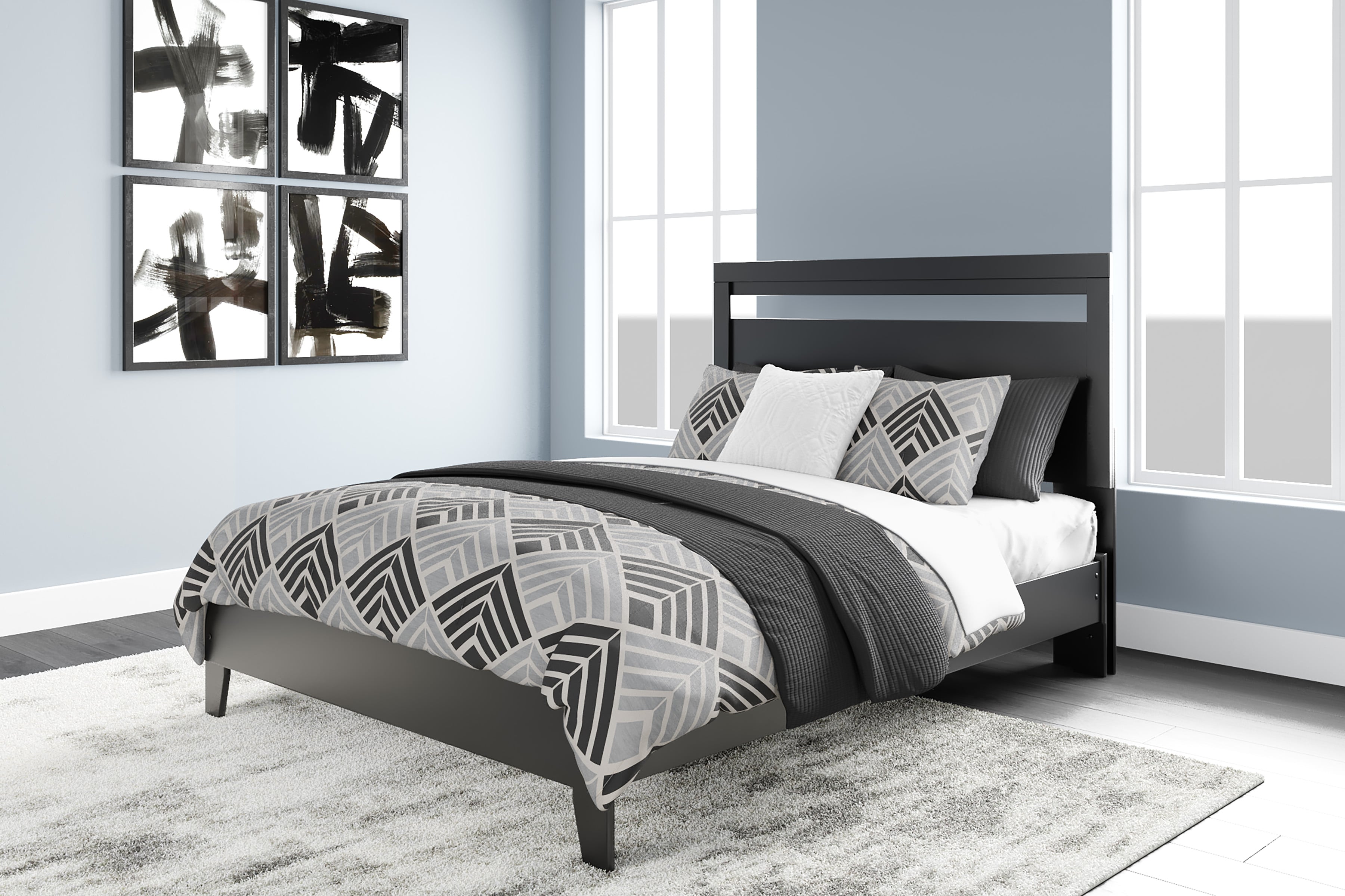 Signature Design by Ashley Finch Queen Panel Platform Bed