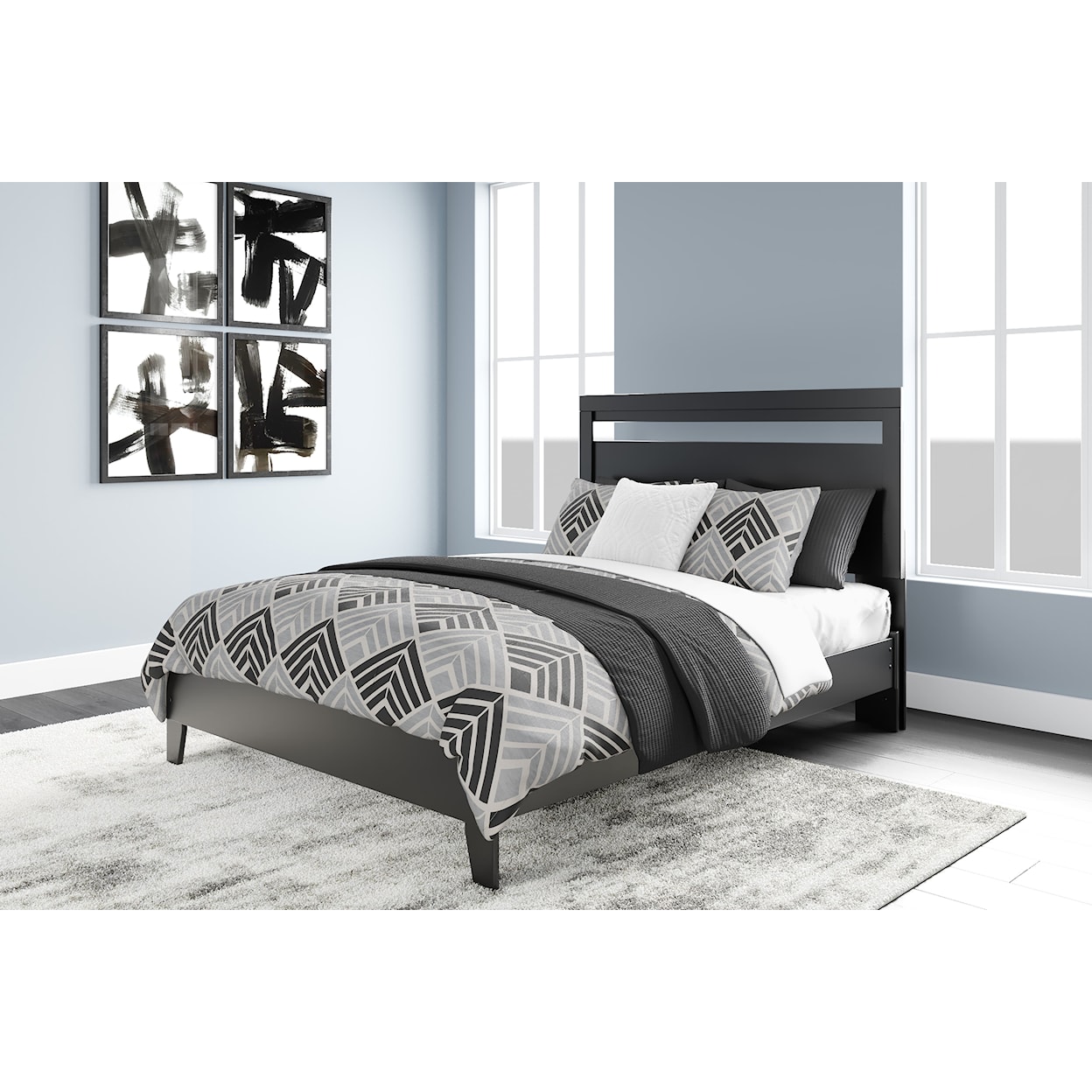 Signature Design by Ashley Finch Queen Panel Platform Bed