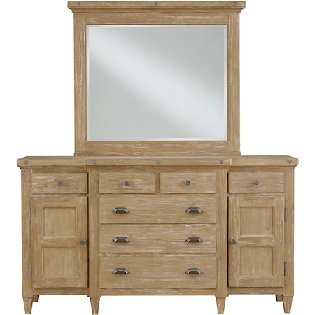 Dresser &amp; Mirror Set