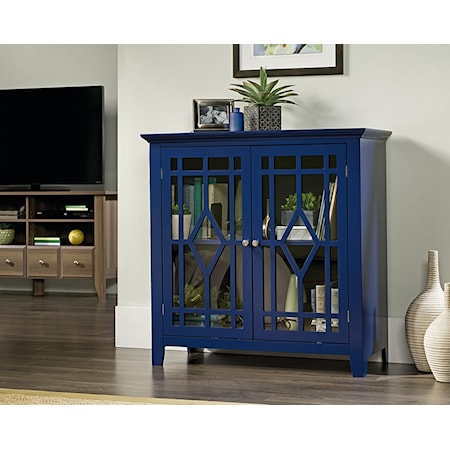 Transitional 2-Door Display Cabinet