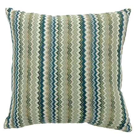 Contemporary Accent Pillow with Chevron Pattern 