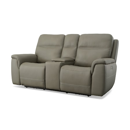 Power Reclining Console Loveseat