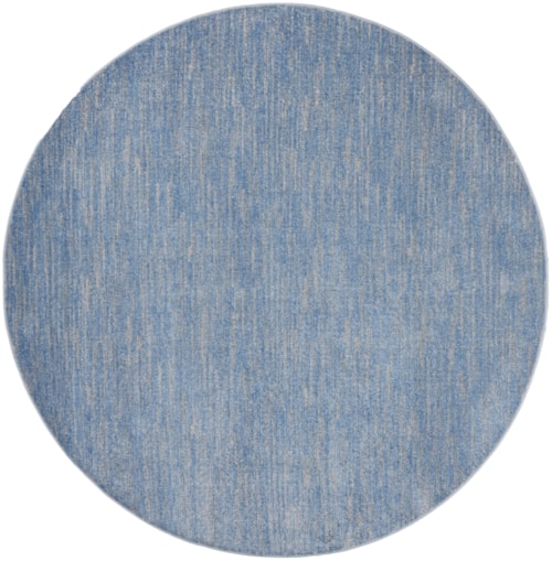 8'  Blue/Grey Round Rug