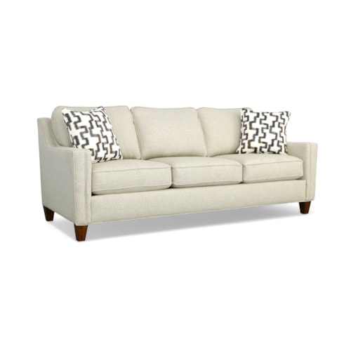 Transitional Sofa with Tapered Legs