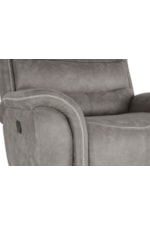 New Classic Kamari Casual Gray Power Recliner with Adjustable Headrests