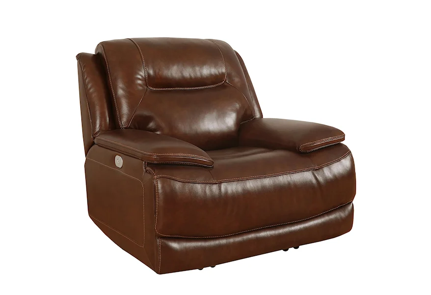 Colossus - Napoli Brown Power Recliner by Paramount Living at Reeds Furniture