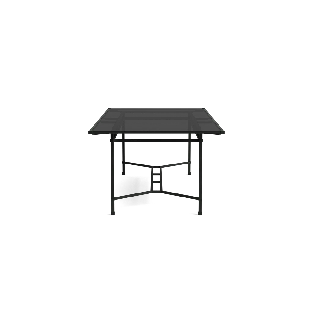 98" Rect. Glass-Top Dining Table