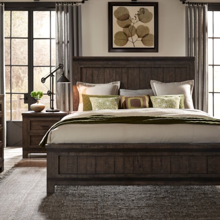 California King Panel Bed