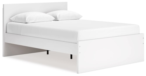 Contemporary Queen Panel Platform Bed