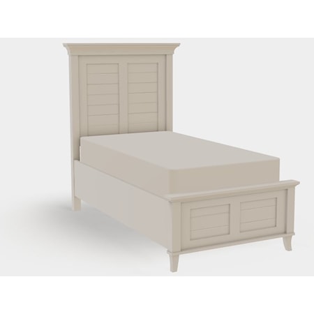 Twin XL Panel Bed with Right Drawerside