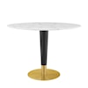 Modway Zinque 42" Oval Marble Dining Table