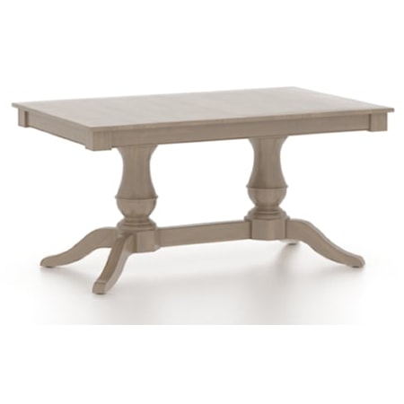 Rectangular wood table