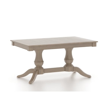 Rectangular wood table