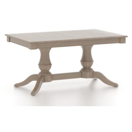 Rectangular wood table