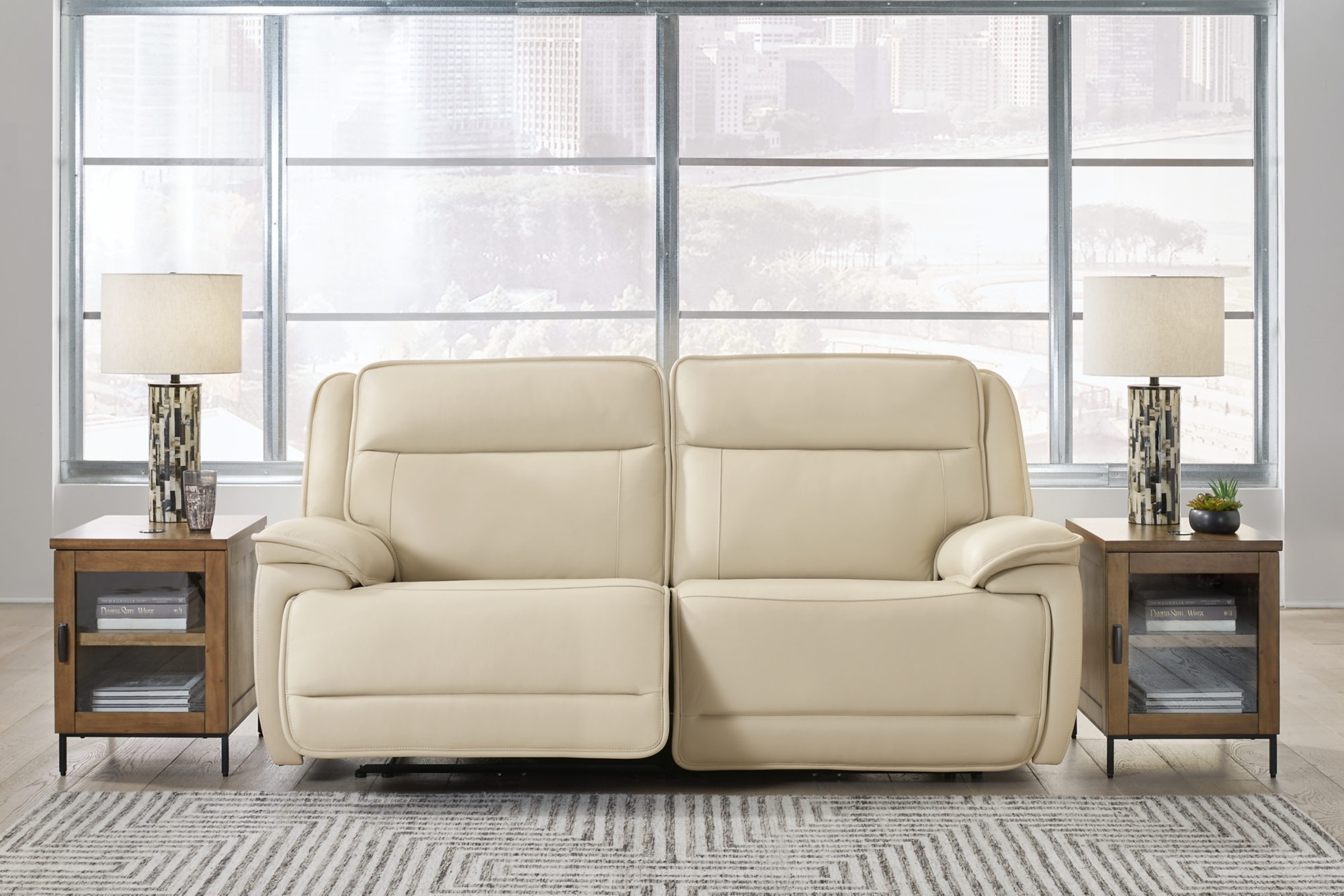 2-piece Power Reclining Loveseat Sectional