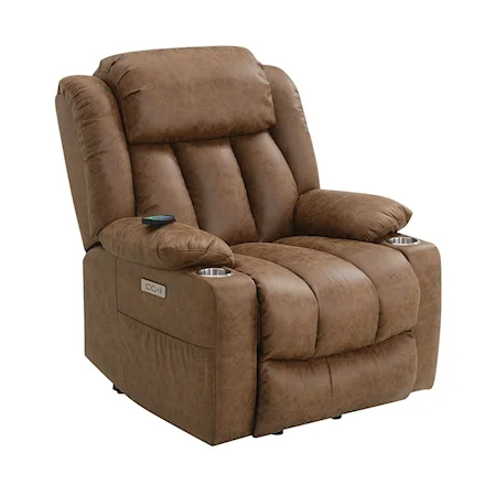 Transitional Power Recliner with Lift and Heating/Massage