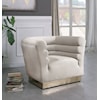 Meridian Furniture Bellini 3-Piece Cream Velvet Living Room Group