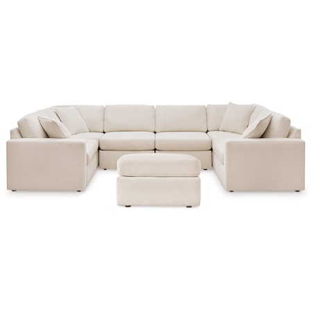 6-Piece Sectional And Ottoman