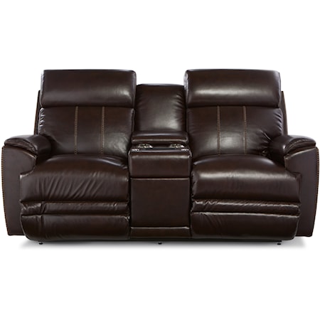 Customizable Power Reclining Console Loveseat with Headrest and USB Ports