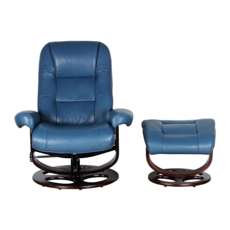 Pedestal Reclining Chair+Ottoman