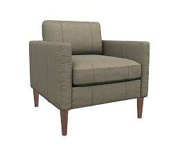 Mid-Century Modern Club Chair with Tapered Legs