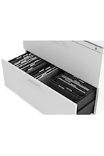 BDI Centro Contemporary 2-Drawer Lateral File Cabinet with Locking Drawers