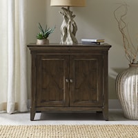 Traditional 2-Door Bedside Chest with Charging Station