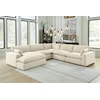 Ashley Furniture Benchcraft Elyza 5-Piece Modular Sectional with Chaise