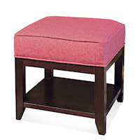 Elements Transitional Upholstered Cube Ottoman
