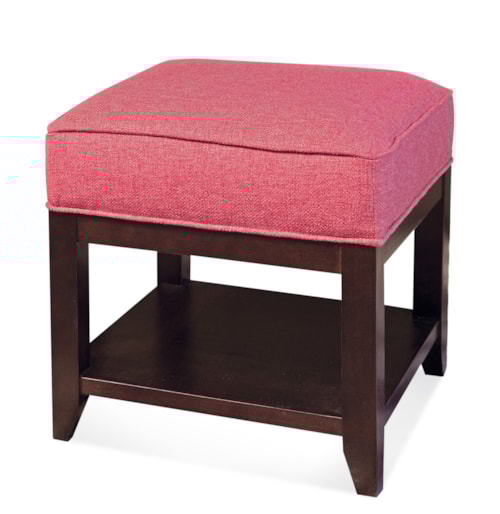 Elements Transitional Upholstered Cube Ottoman