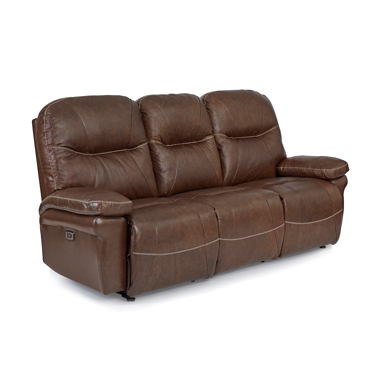 Bravo Furniture Leya Leather Power Space Saver Reclining Sofa