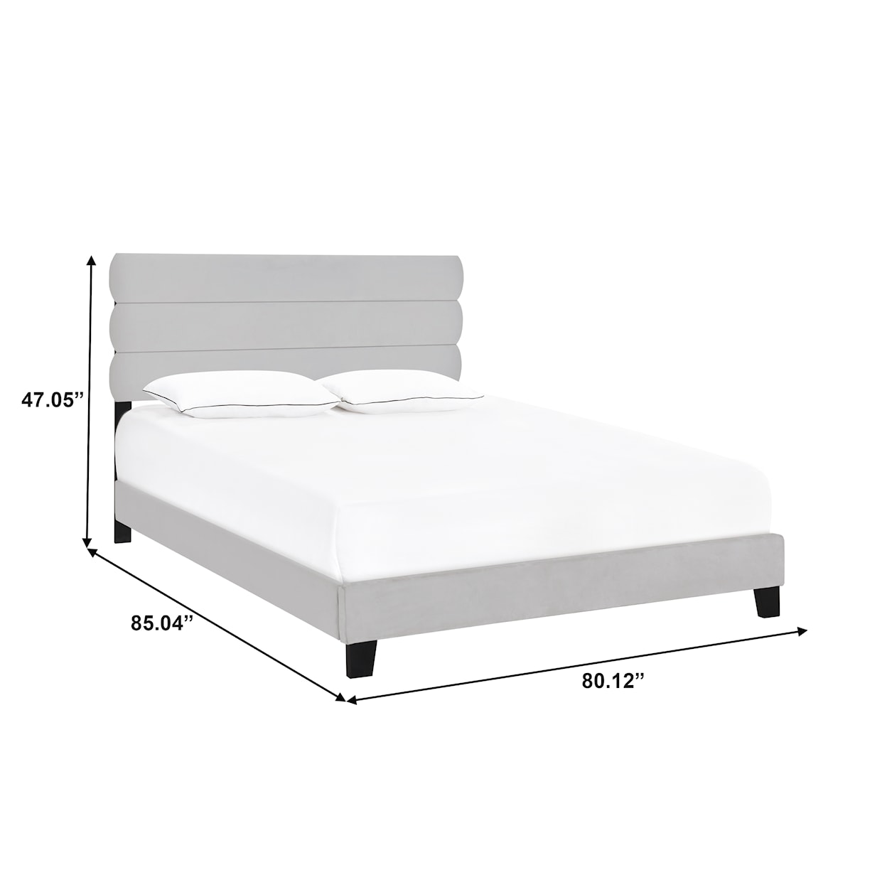 Accentrics Home Fashion Beds King Upholstered Bed