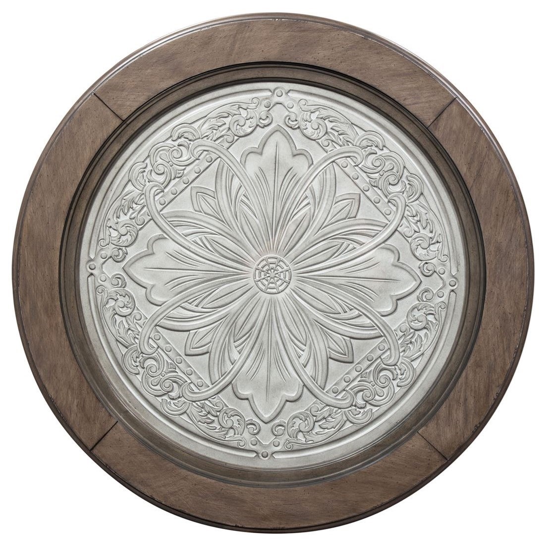 Liberty Furniture Heartland Round Ceiling Tile Cocktail Table