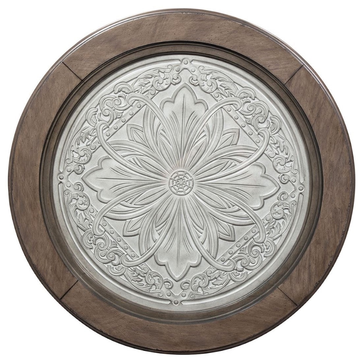 Liberty Furniture Heartland Round Ceiling Tile Cocktail Table