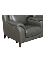 Steve Silver Trento Mid-Century Modern Power Reclining Loveseat with Storage Console