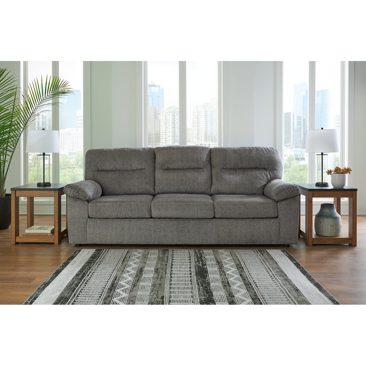 Signature Design Bindura Sofa with Drop Down Table