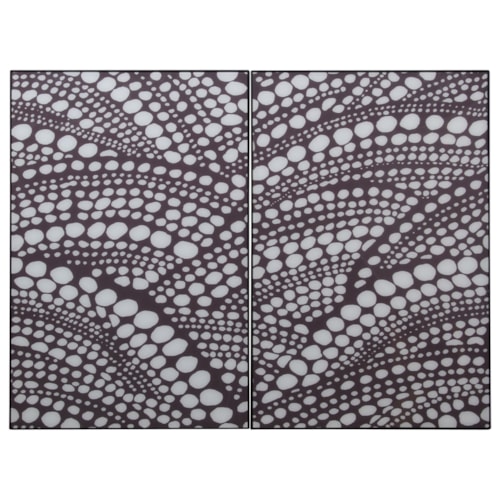 2 Piece Glass Wall Décor