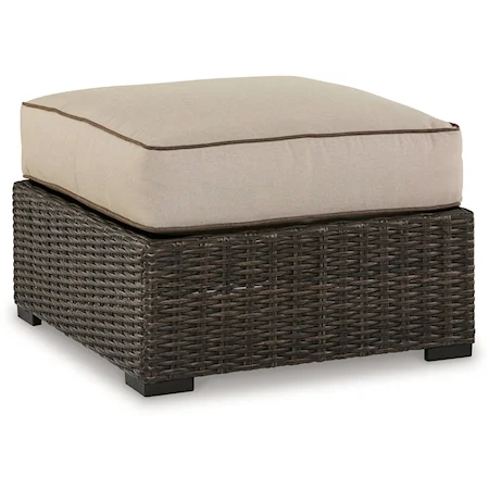 Outdoor Ottoman With Cushion
