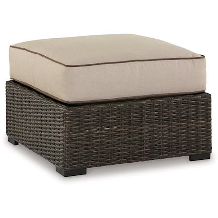 Outdoor Ottoman With Cushion