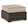 Signature Design by Ashley Coastline Bay Outdoor Ottoman With Cushion