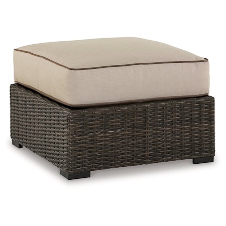 Outdoor Ottoman With Cushion