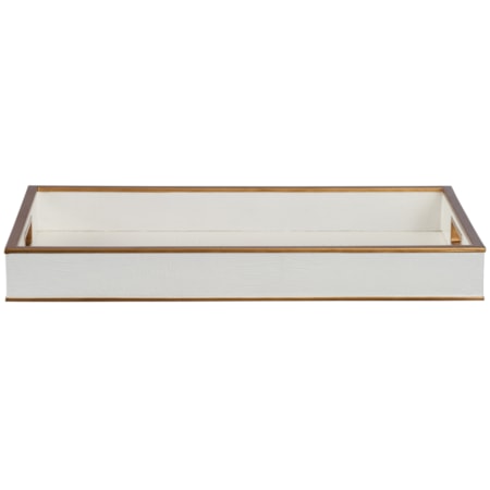 Reddington Tray - White Croco