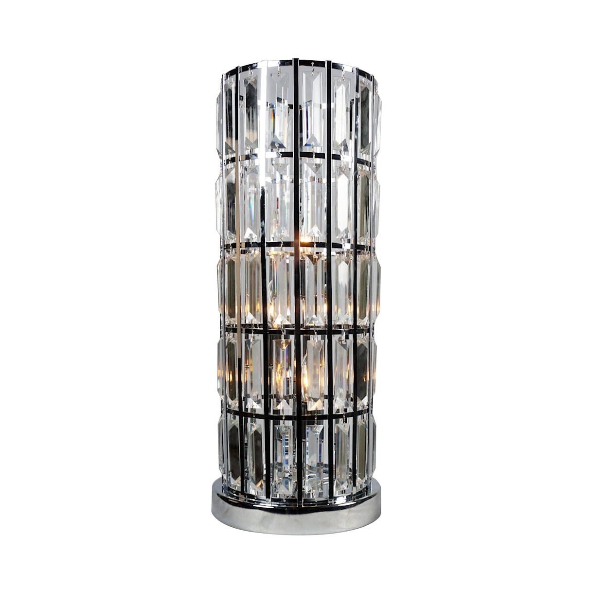 Crown Mark 6237 CRYSTAL TOWER TABLE LAMP |