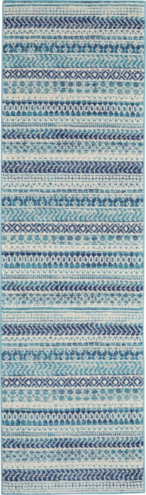 2'2" x 10' Navy Blue Runner Rug
