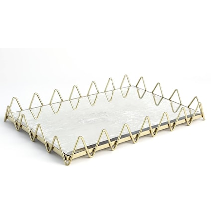 RIC RAC GOLD TRAY